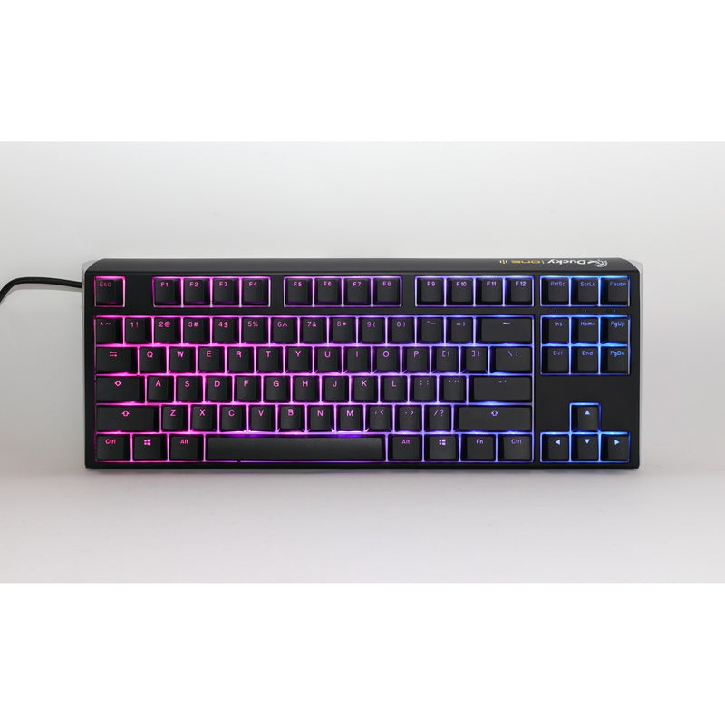 Afbeelding laden in galerijviewer, Ducky one 3 classic tkl rgb mechanisch toetsenbord (zwart, us lay-out (qwerty), cherry mx speed silver, 80% (tkl), rgb leds, double-shot pbt, hot-swappable, quack mechanics)
