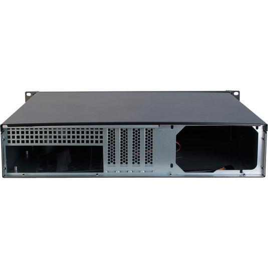Inter-tech 2u-2098-sk rack behuizing (zwart | 2x usb-a)