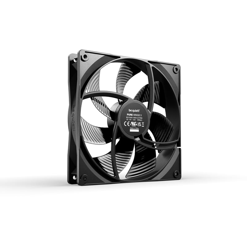 Afbeelding laden in galerijviewer, Be quiet! pure wings 3 pwm case fan (zwart, 140 x 140 x 25 mm)
