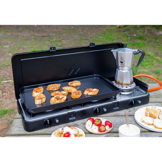 Cadac 2 cook plancha kookplaat (zwart)