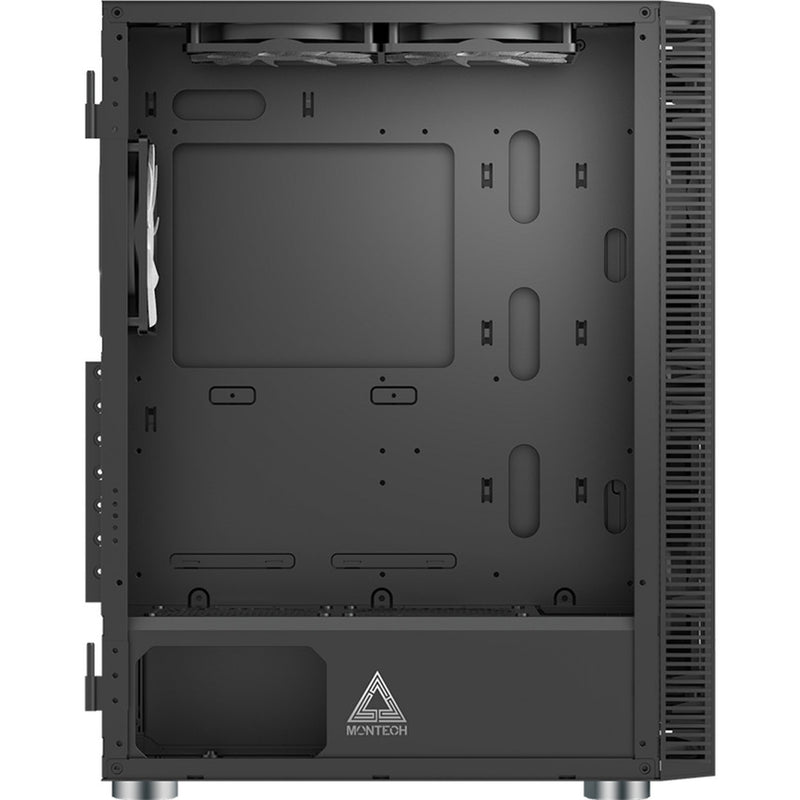 Afbeelding laden in galerijviewer, Montech x3 glass midi tower behuizing (zwart | 3x usb-a | rgb | tempered glass)
