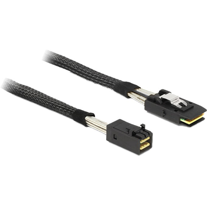 Afbeelding laden in galerijviewer, Delock mini sas hd sff-8643 > mini sas sff-8087 adapter (zwart, 1 meter)
