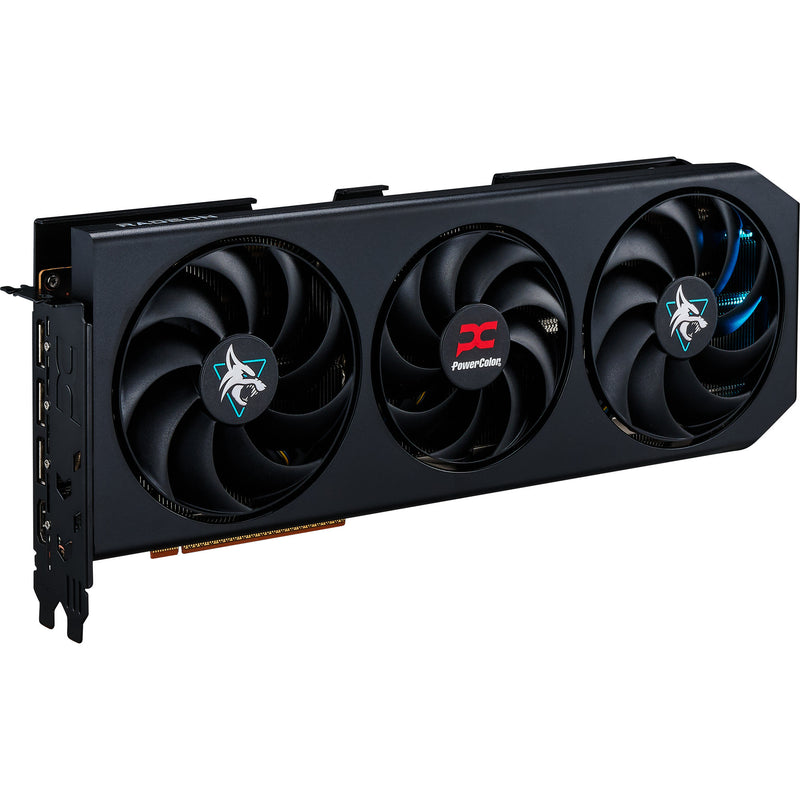 Afbeelding laden in galerijviewer, Powercolor radeon rx 9070 gre hellhound 12gb gddr6 grafische kaart (zwart, rdna4, 3x displayport, 1x hdmi 2.1)
