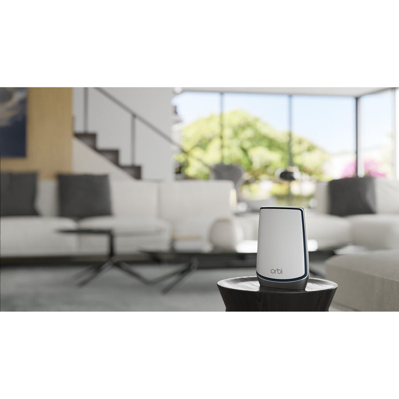 Afbeelding laden in galerijviewer, Netgear orbi wifi 6-systeem (rbk852) ax6000 mesh router (wit zilver, 1x router (rbr850), 1x satelliet (rbs850), dekking tot 350 m²)
