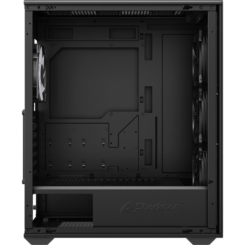 Afbeelding laden in galerijviewer, Sharkoon vk2 rgb midi tower behuizing (zwart | 2x usb-a | rgb | tempered glass)
