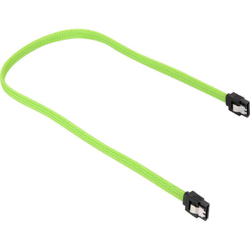 Afbeelding laden in galerijviewer, Sharkoon sata iii sleeve kabel (groen, 0,6 meter)
