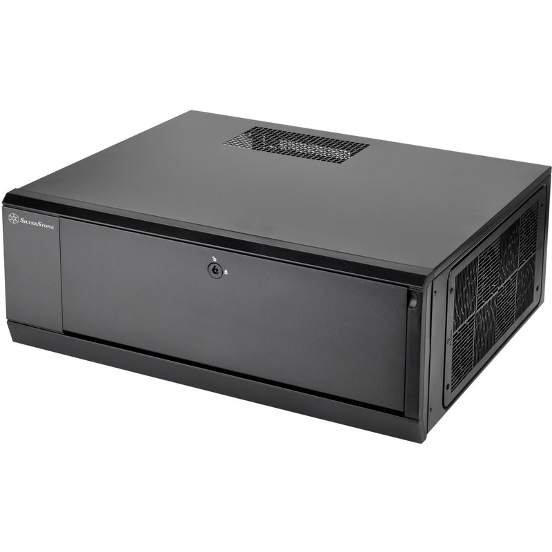 Afbeelding laden in galerijviewer, Silverstone sst-gd10b htpc behuizing (zwart | 2x usb-a)
