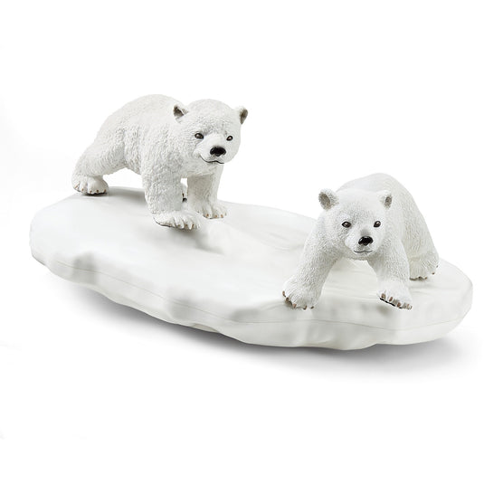 Schleich wild life - ijsberen glijfeestje speelfiguur