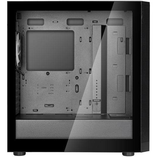 Silverstone fara 514x midi tower behuizing (zwart | 2x usb-a | 1x usb-c | rgb | tempered glass)