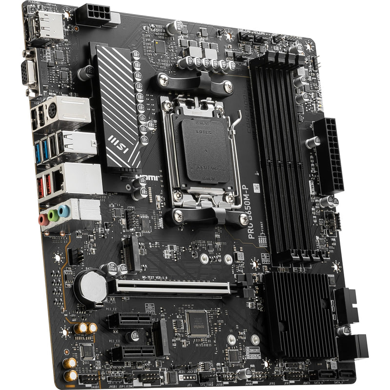 Afbeelding laden in galerijviewer, Msi pro b650m-p socket am5 moederbord (zwart, raid, 2.5 gb-lan, sound, µatx)
