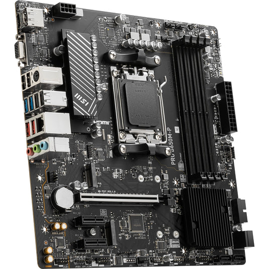 Msi pro b650m-p socket am5 moederbord (zwart, raid, 2.5 gb-lan, sound, µatx)