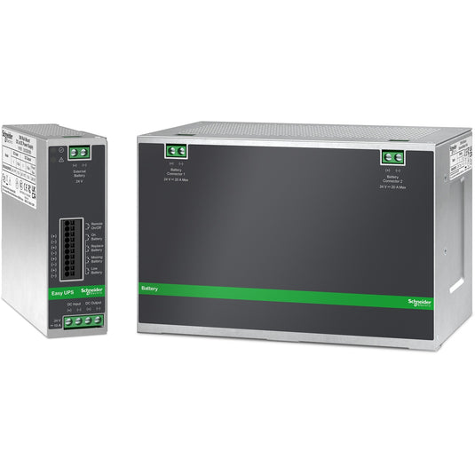 Apc xb005xpdr extern batterij pakket, din-rail montage (grijs)