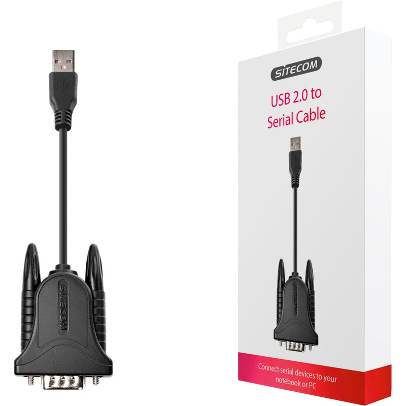 Afbeelding laden in galerijviewer, Sitecom usb > seriële kabel 0,6m usb-adapter (zwart zilver, cn-104, retail)
