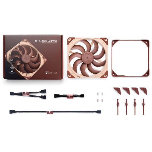Noctua nf-a14x25 g2 pwm case fan (bruin, 140 x 140 x 25 mm)