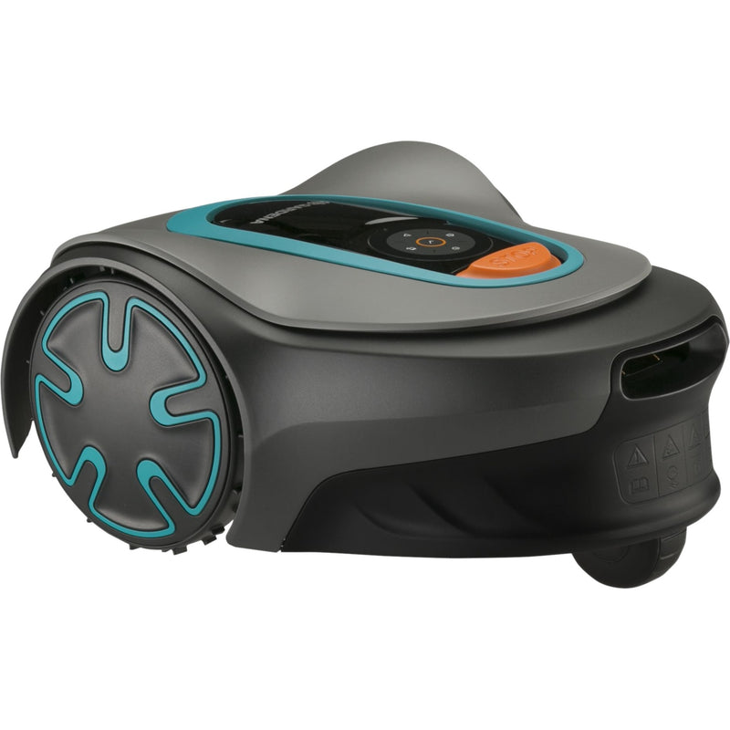 Afbeelding laden in galerijviewer, Gardena robotmaaier sileno minimo 250 (grijs turquoise, 250 m², li-ion accu + basisstation inbegrepen, bluetooth)

