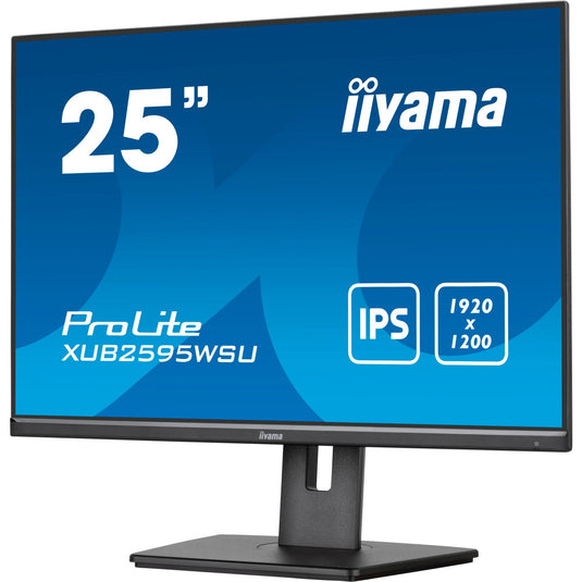 Iiyama prolite xub2595wsu-b5 25 monitor (zwart, hdmi, displayport, vga, 2x usb-a, usb-b)