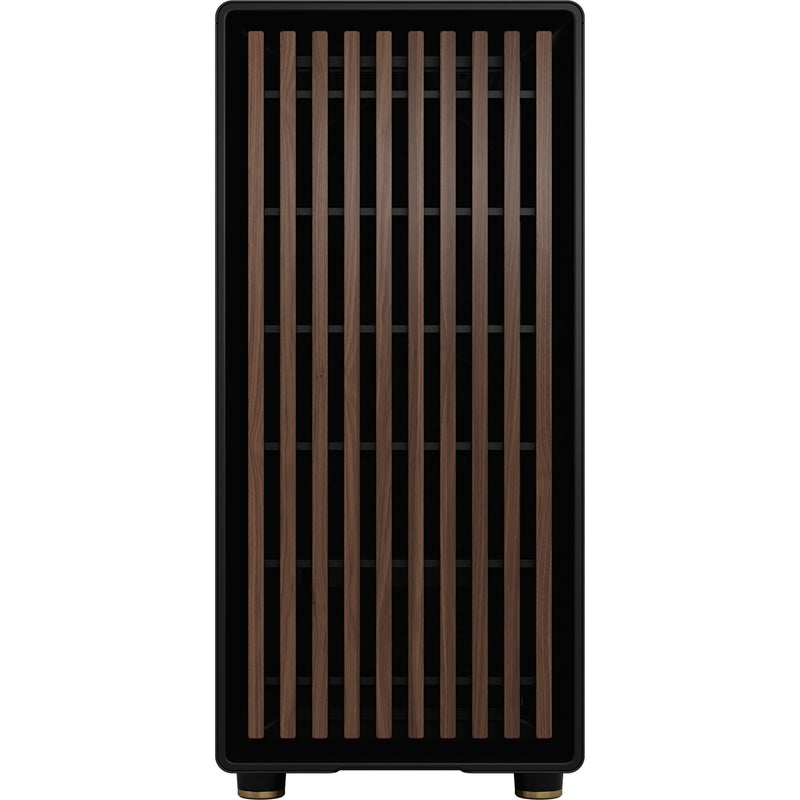 Afbeelding laden in galerijviewer, Fractal design north midi tower behuizing (zwart houtkleur | 2x usb-a | 1x usb-c | tempered glass)

