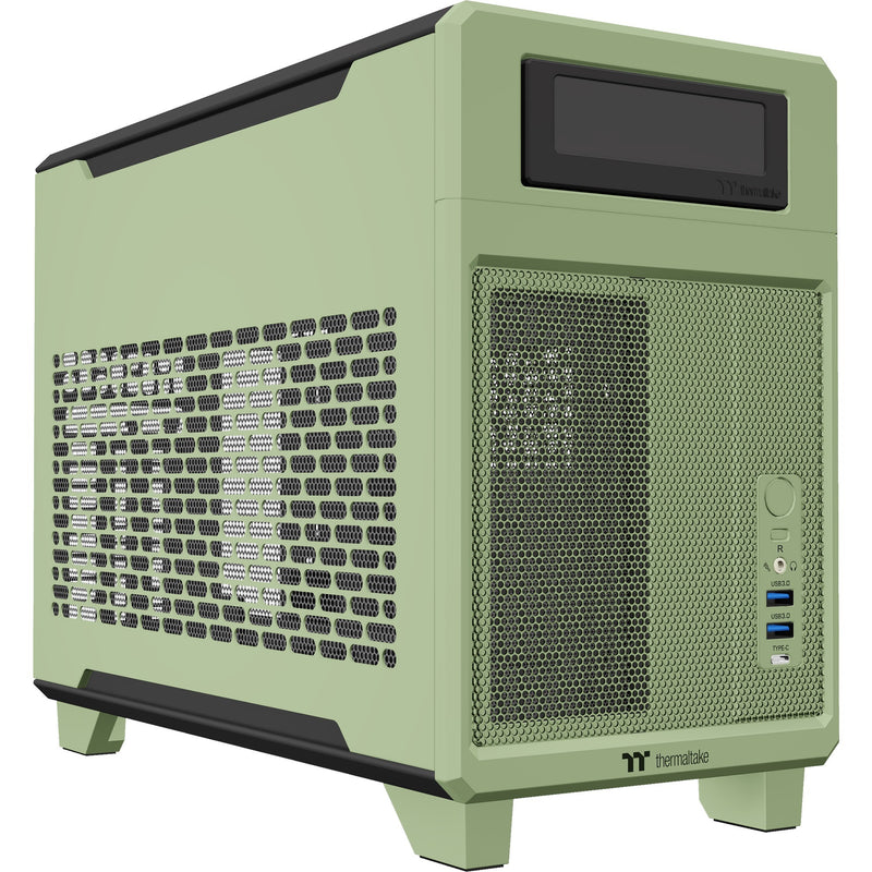 Afbeelding laden in galerijviewer, Thermaltake tr100 matcha green mini tower behuizing (lichtgroen | 2x usb-a | 1x usb-c)
