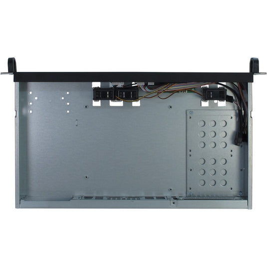 Inter-tech 1u k-125l rack behuizing (zwart | 2x usb-a)