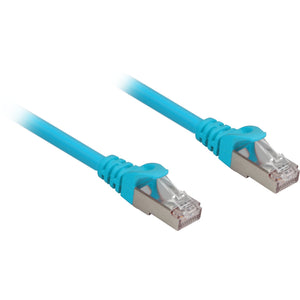 Sharkoon cat.6a netwerkkabel (blauw, 0,5 meter, sftp, rj-45, halogeenvrij)