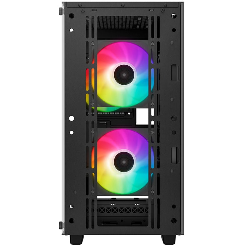 Afbeelding laden in galerijviewer, Deepcool cc360 argb mini tower behuizing (zwart | 2x usb-a | rgb | tempered glass)
