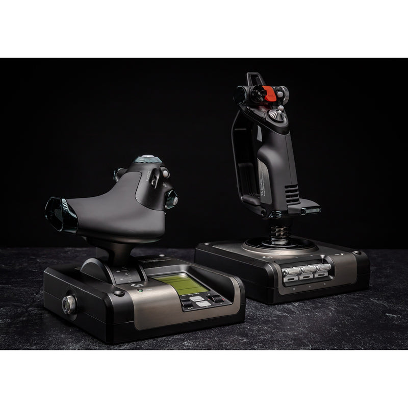 Afbeelding laden in galerijviewer, Logitech g saitek x52 pro flight gaming hotas
