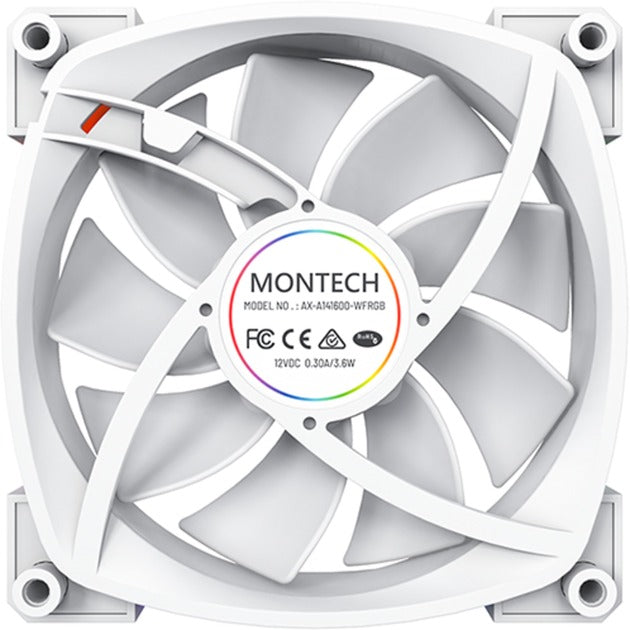 Afbeelding laden in galerijviewer, Montech ax140 fan pwm rgb case fan (wit, 140 x 140 x 25 mm)
