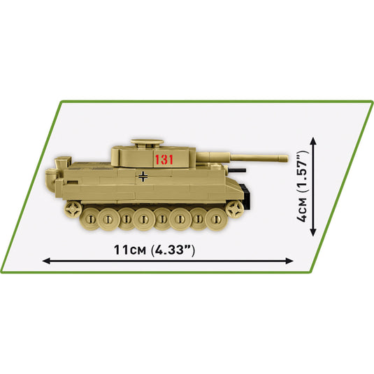 Cobi tiger i 131 constructiespeelgoed (schaal 1:72)