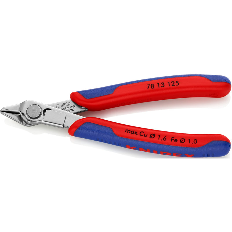 Afbeelding laden in galerijviewer, Knipex 78 13 125 electronic super knips® precisietang 125mm met draadklem | inox
