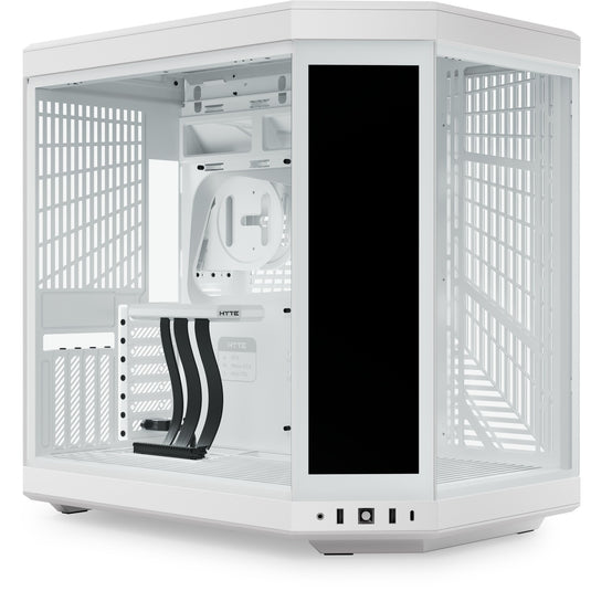 Hyte y70 touch infinite midi tower behuizing (wit | 2x usb-a | 1x usb-c | tempered glass)