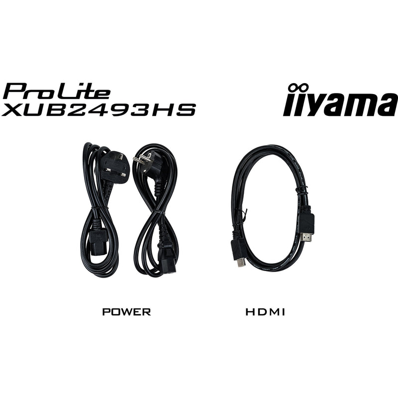 Afbeelding laden in galerijviewer, Iiyama prolite xub2493hs-b6 23.8 monitor (zwart, hdmi, displayport)
