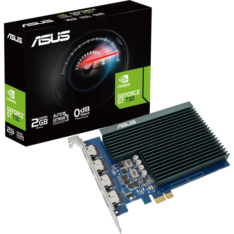 Afbeelding laden in galerijviewer, Asus geforce gt730-4h-sl-2gd5 grafische kaart (4x hdmi)
