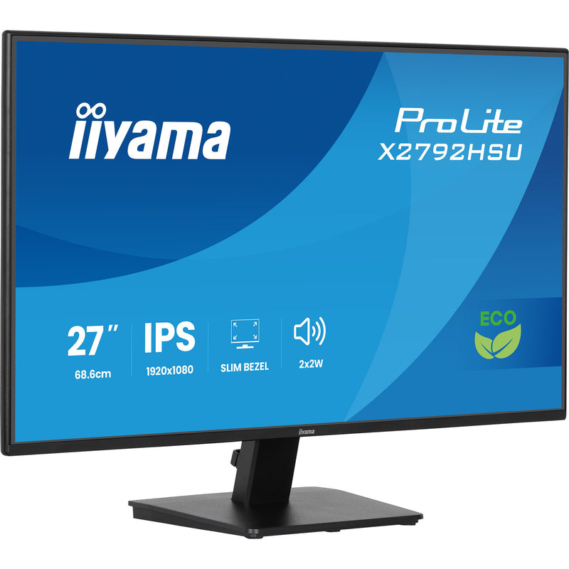 Afbeelding laden in galerijviewer, Iiyama prolite x2792hsu-b1 27 monitor (zwart (mat), hdmi, displayport, 2x usb-a, usb-b, 120 hz)
