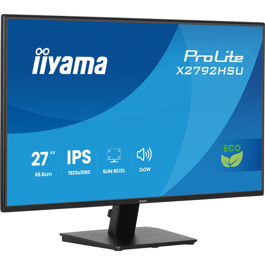 Iiyama prolite x2792hsu-b1 27 monitor (zwart (mat), hdmi, displayport, 2x usb-a, usb-b, 120 hz)