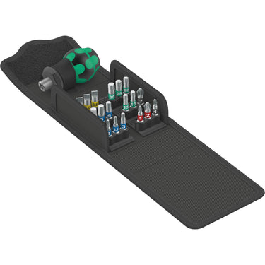 Wera kraftform kompakt stubby 1, 19-delig bitset (zwart groen)