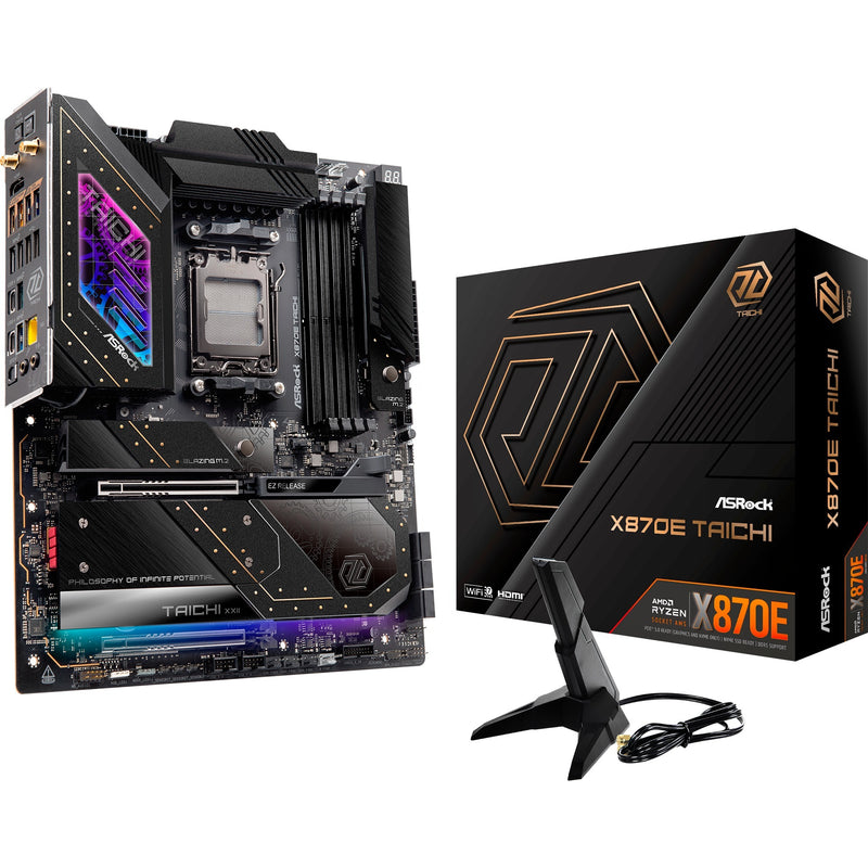 Afbeelding laden in galerijviewer, Asrock x870e taichi socket am5 moederbord (raid, 5 gb-lan, wi-fi 7, bt, e-atx)
