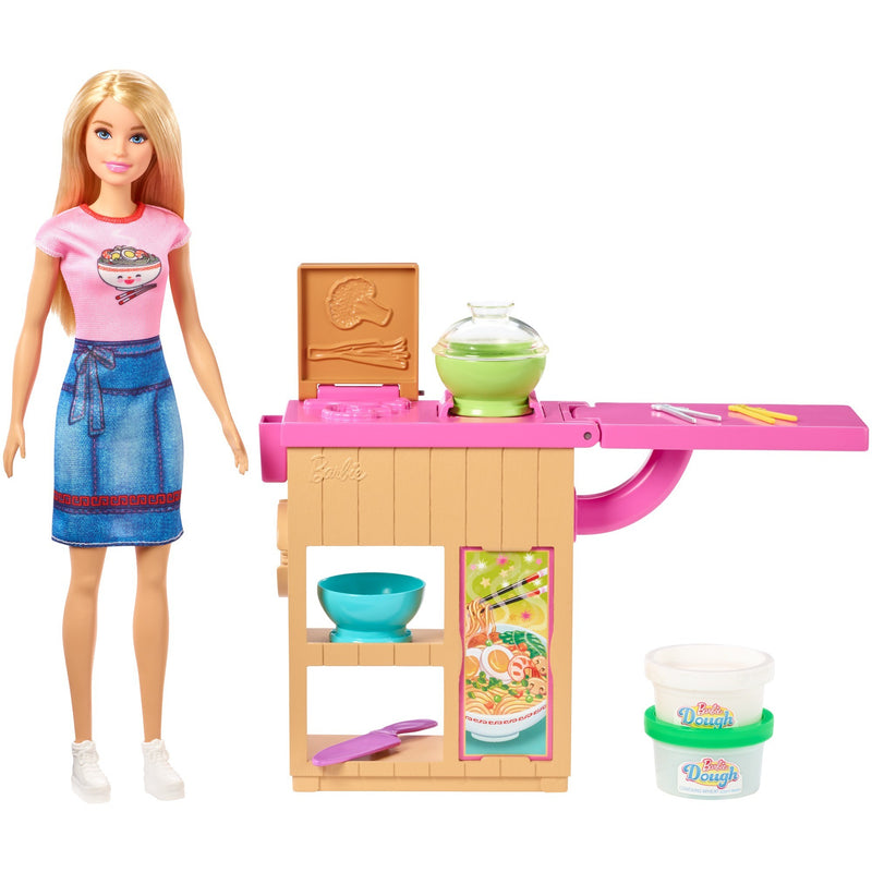 Afbeelding laden in galerijviewer, Barbie noodle bar speelset en pop
