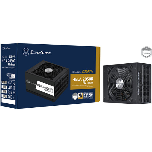 Silverstone hela 2050r platinum, modulaire 2050 watt voeding (zwart, 14x pcie)