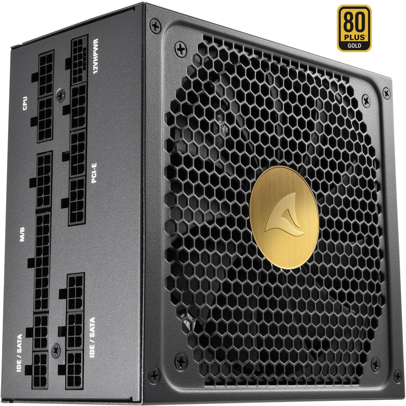 Afbeelding laden in galerijviewer, Sharkoon rebel p30 gold modulaire 1000 watt voeding (zwart, 1x 12vhpwr, 4x pcie)
