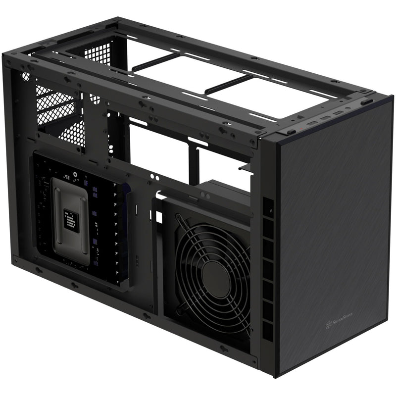 Afbeelding laden in galerijviewer, Silverstone sugo 17 mini tower behuizing (zwart | 2x usb-a | 1x usb-c)
