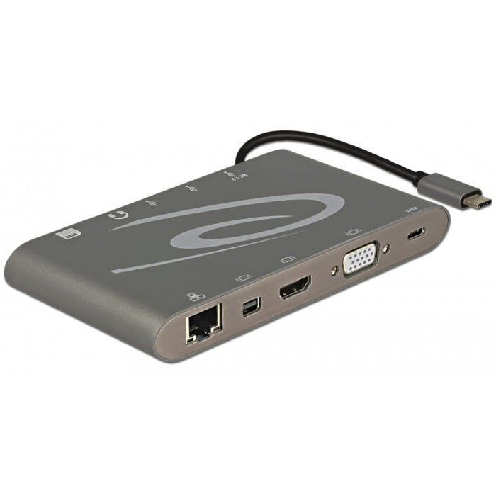 Afbeelding laden in galerijviewer, Delock usb type-c 3.1 dockingstation 4k 30 hz (grijs, usb-c, hdmi, sd, usb)
