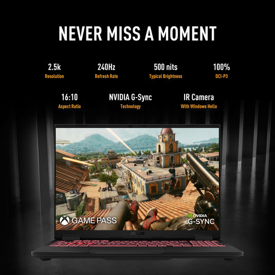 Asus tuf gaming a18 fa808um-s8112w 18 gaming laptop (zwart grijs | ryzen 7 260 | rtx 5060 | 16 gb | 1 tb ssd)