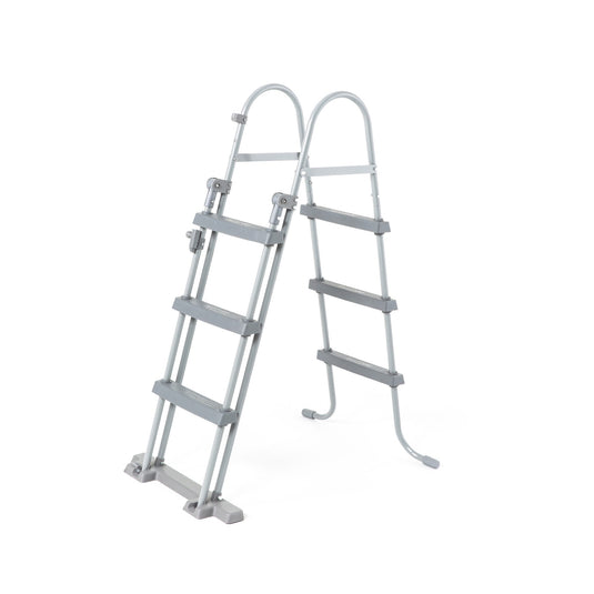 Bestway zwembad steel pro max set rond 366x100 (lichtgrijs, incl. filterpomp (220-240v) + ladder)