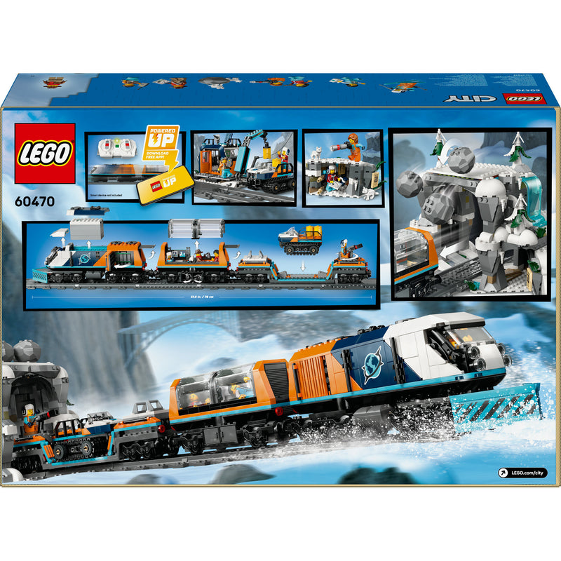 Afbeelding laden in galerijviewer, Lego city onderzoekstrein op de noordpool voertuig speelgoed - 60470
