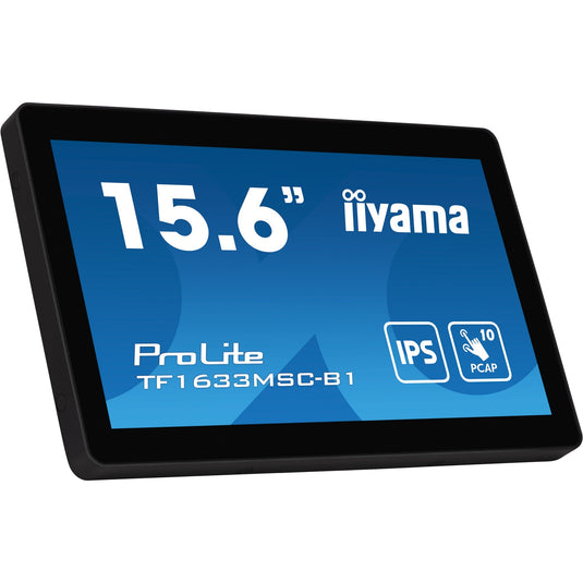 Iiyama prolite tf1633msc-b1 15.6 touchscreen monitor (zwart, hdmi, displayport, 2x usb-a)