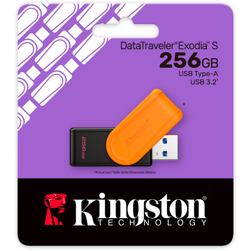 Afbeelding laden in galerijviewer, Kingston datatraveler exodia s 256 gb usb-stick (zwart oranje, dtxs 256gb)
