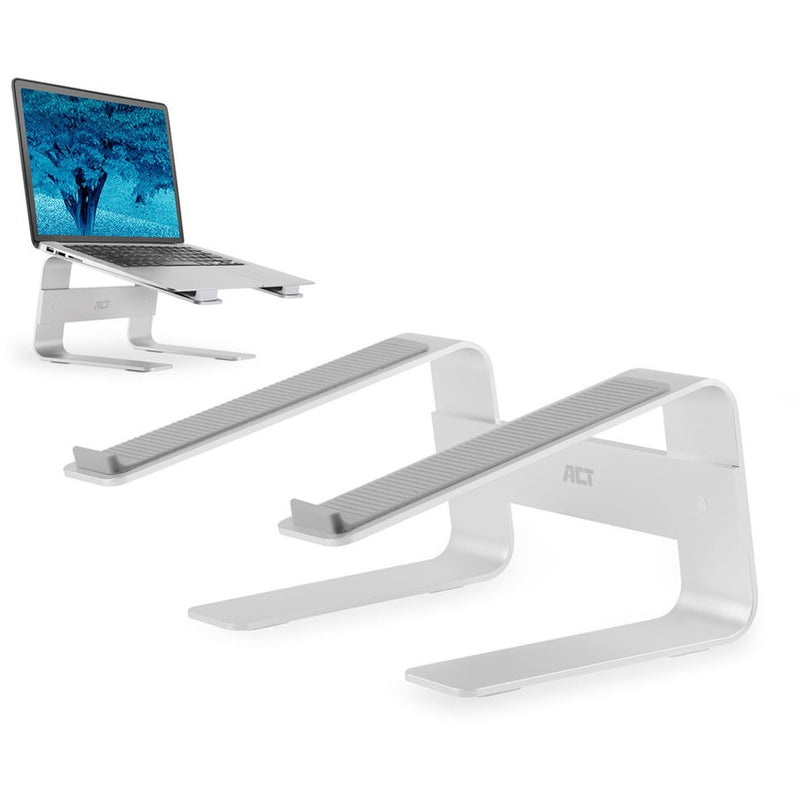 Afbeelding laden in galerijviewer, Act connectivity laptopstandaard aluminium (aluminium)
