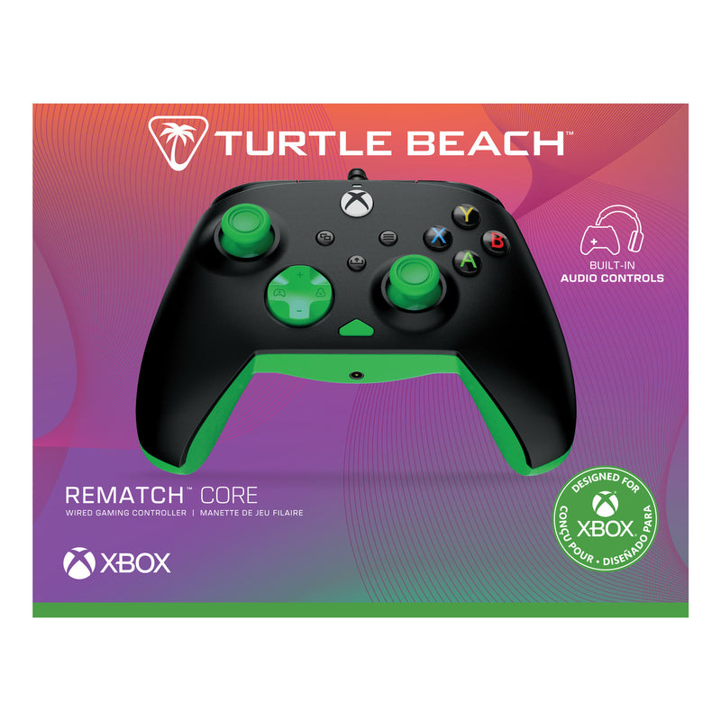 Afbeelding laden in galerijviewer, Turtle beach rematch core bedrade controller (zwart groen, xbox serie x|s, xbox one, pc)
