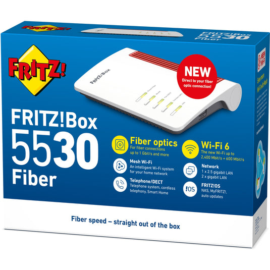 Fritz! box 5530 fibre aon router (wit)