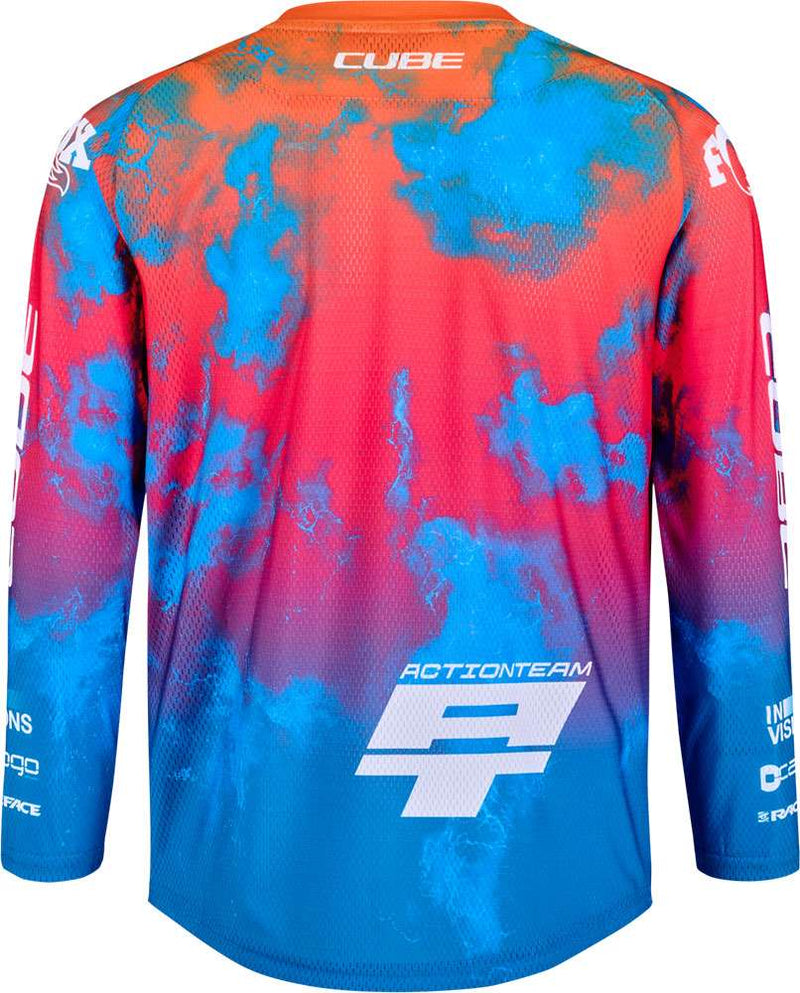 Afbeelding laden in galerijviewer, Cube rookie x actionteam - kids mtb long sleeve jersey
